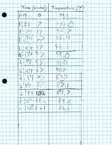 Isaac's data table